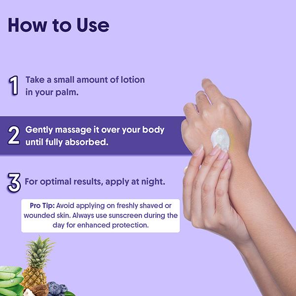 Aravi Organic 10% AHA + 1% BHA Body Lotion - Treats Strawberry Legs & Bumpy Skin With Ceramide 200 ml - Face Moisturizers