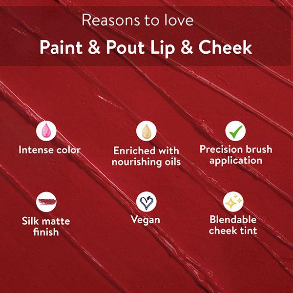 Belora Paris Paint & Pout- Lip & Cheek - Chipmunk Brown 3 ml - Lip Stains & Tints