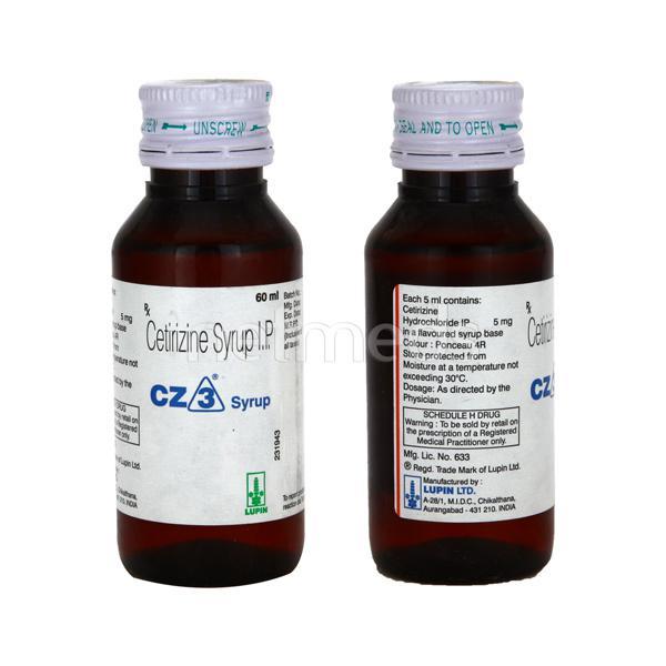 Netmeds | CZ 3 Syrup 60ml