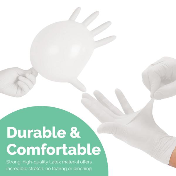 Care View Non Sterile Latex Medical Examination Hand Gloves 100's - Gloves - S