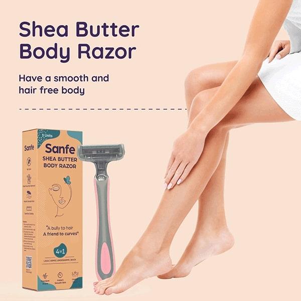 Sanfe Shea Butter Body Razor 3's - Hair Removal Accessories