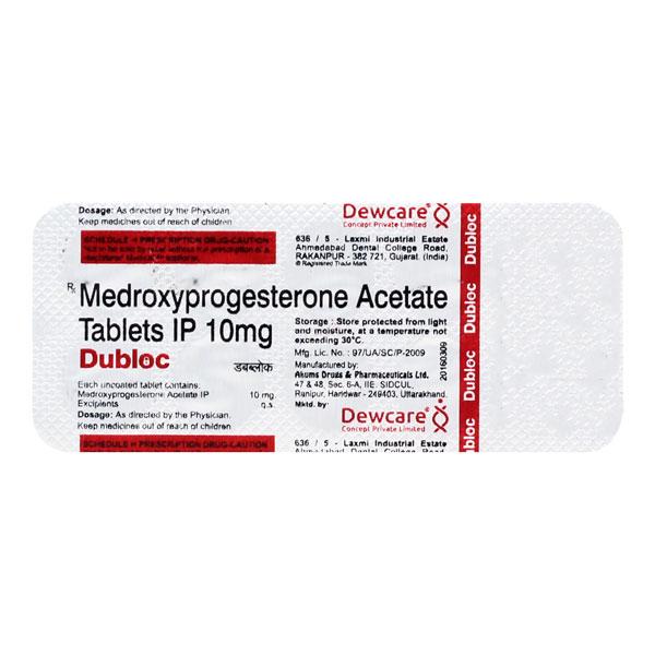 DUBLOC 10 Tablet 10's - Uterus Conditions-Oes