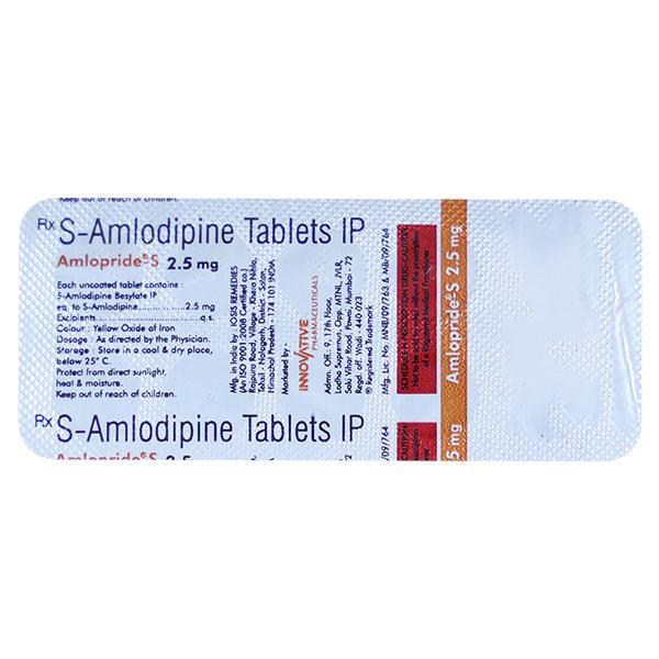 AMLOPRIDE S 2.5 Tablet 10's - Hypertension-Cal
