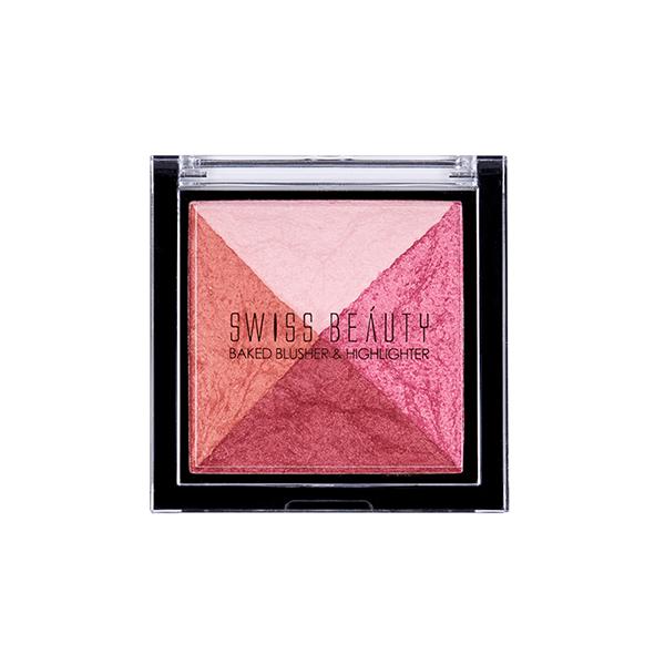 Swiss Beauty Baked Blusher & Highlighter - (Shade-2) 7 gm - Blushes