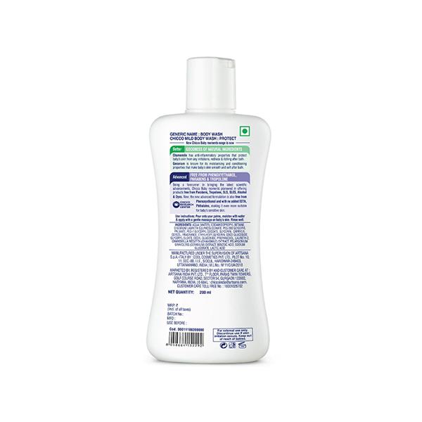 Chicco Baby Moments Mild Bodywash Protect 200 ml - Baby Body Wash