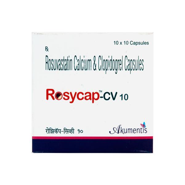 Rosycap CV 10/75mg Capsule 10'S - High Cholesterol-Dys