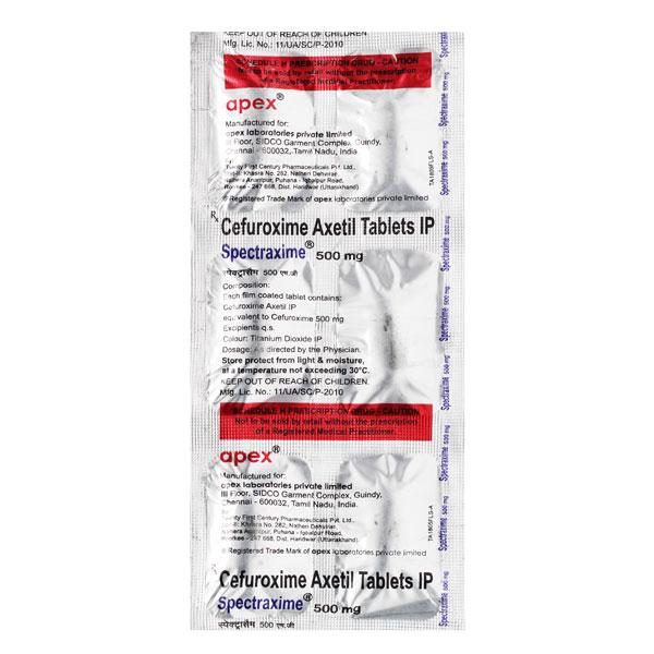 Netmeds | Spectraxime 500mg Tablet 6'S