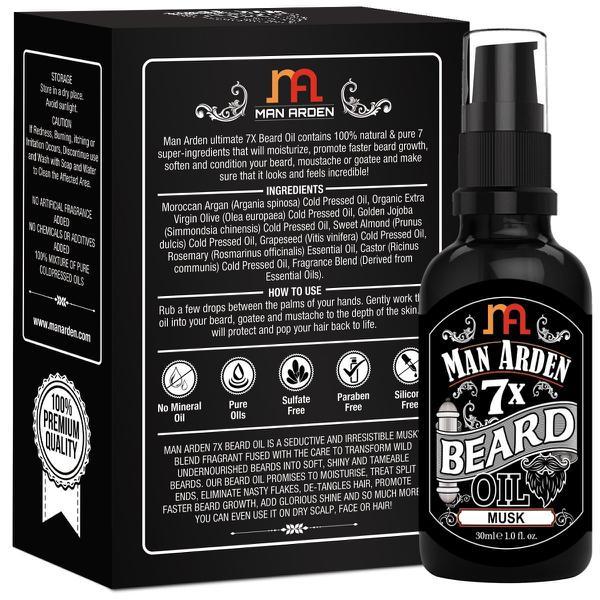 Man Arden 7X Beard Oil - Musk 30 ml - Beard Oil