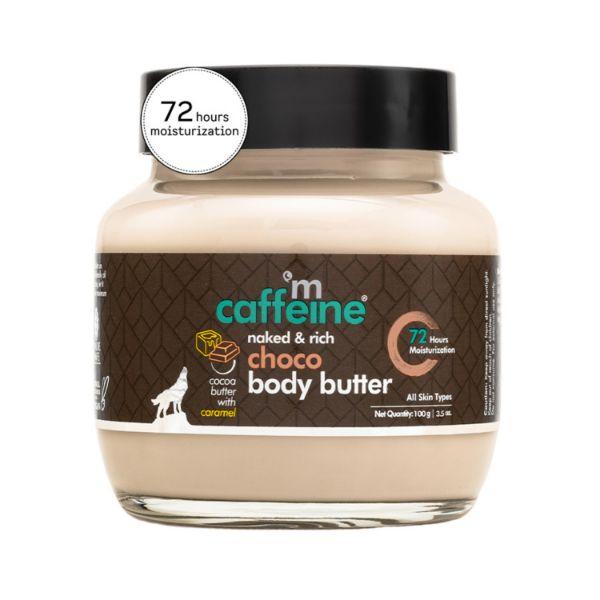 mCaffeine Choco & Shea Body Butter for 72Hrs Moisturization & Stretch Marks 100 gm - Body Butter