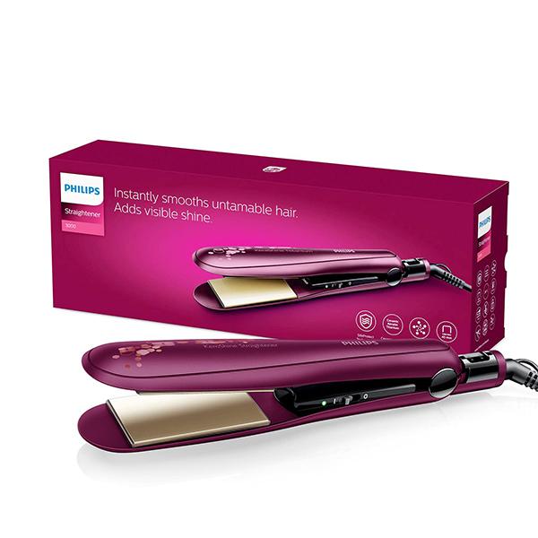 Netmeds | Philips Kerashine Titanium Wide plate Straightener with SilkProtect Technology (BHS738/00) 1's