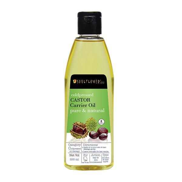 Netmeds | Soulflower Coldpressed Castor Carrier Oil 225 ml
