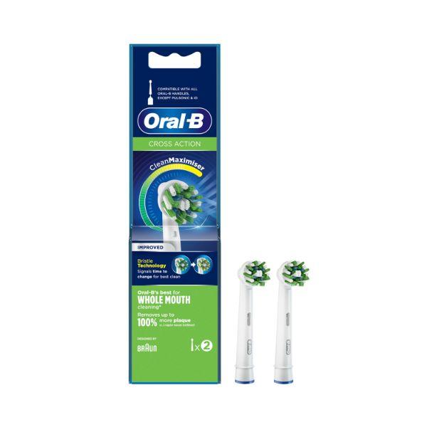 Oral B CrossAction Electric Toothbrush Replacement Heads 2s
