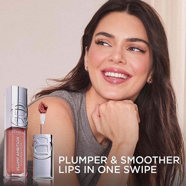 L'Oreal Paris Plump Ambition Hyaluron Lip Oil- 641 Latte Glace- Plumping Lip Oil 5 ml - Liquid Lipsticks