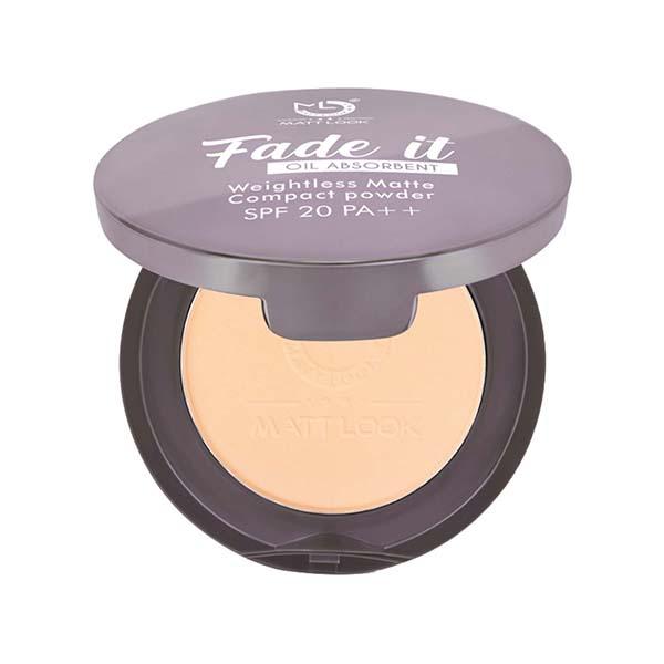 Matt Look Fade It Oil Absorbent Weightless Matte Compact Powder - Warm Nude 20 gm - Compact Powder