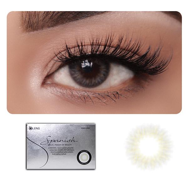O-Lens Spanish Real Monthly Coloured Contact Lenses - Real Grey ( 0.00 ) 1's