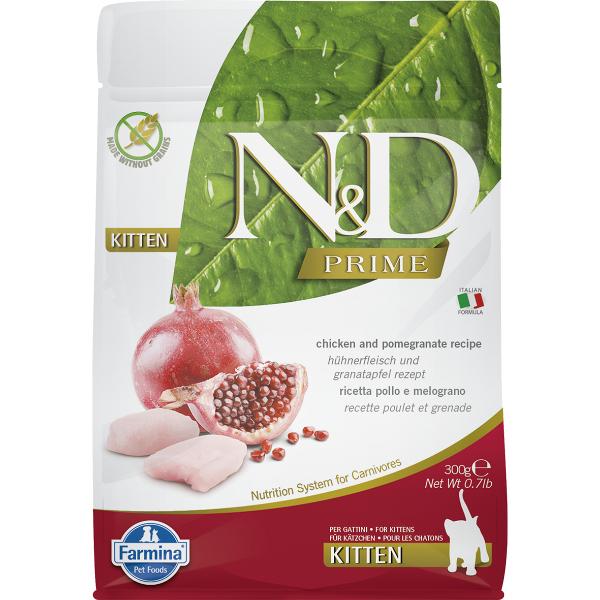 Netmeds | Farmina N&D Prime Cat Food - Chicken And Pomegranate (Kitten) 300 g