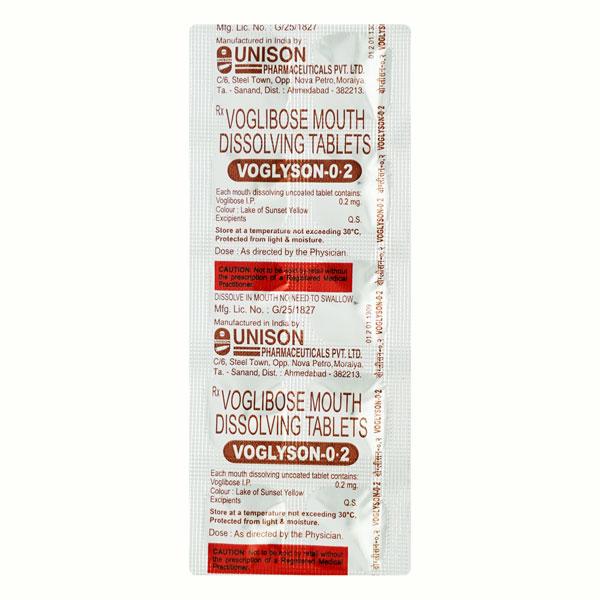 Voglyson 0.2mg Tablet 10'S - Diabetes-Ant