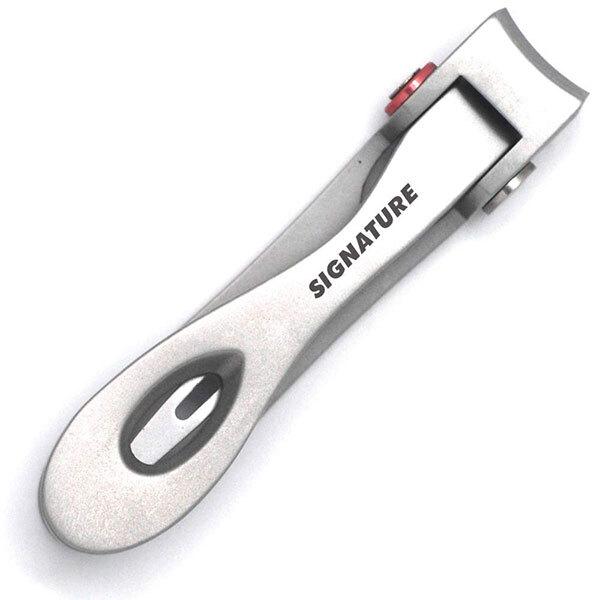 Basicare SIGNATURE ERGONMIC HAND NAIL CLIPPER WITH POUCH 1's