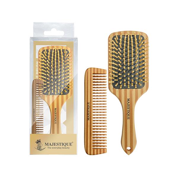 Netmeds | Majestique Paddle Detangling Hair Brush with Comb, Fiber Made for All Hair Types 2's