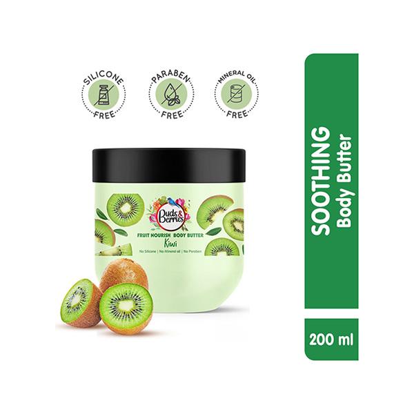 Netmeds | Buds & Berries Kiwi Fruit Body Butter Jar 200 ml