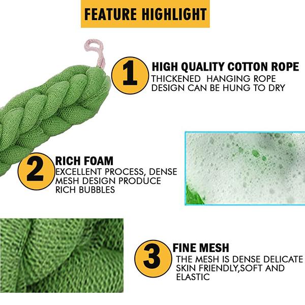 Bronson Professional Loofah Belt Back Scrubber for Bathing 1's - Loofahs & Sponges