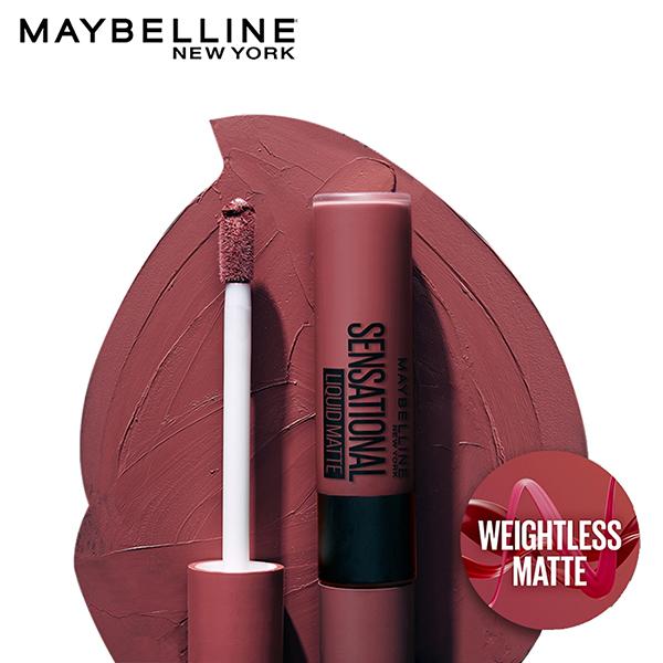Maybelline New York Sensational Liquid Matte Lipstick, 21 Nude Nuance 7 ml - Liquid Lipsticks