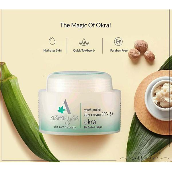 Aaranyaa Youth Protect Day Cream Okra SPF 15 50 gm - Day Cream