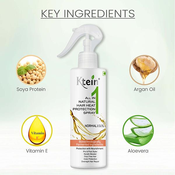 Ktein Natural All In One Hair Heat Protection Spray 200ml 1's - Hair Sprays & Mists