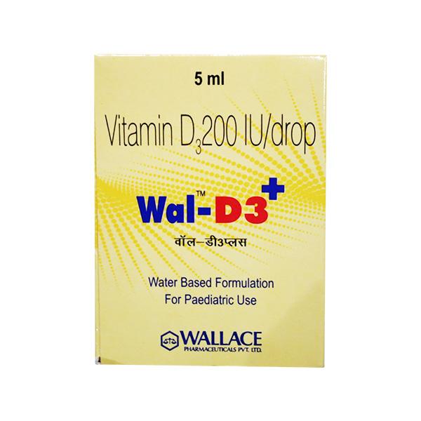 WAL D3 Plus 200IU Drops 5ml - Supplements-Vit