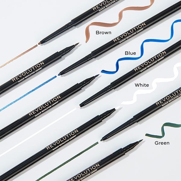 Makeup Revolution Felt & Kohl Eyeliner Brown 0.33 gm - Eyeliners