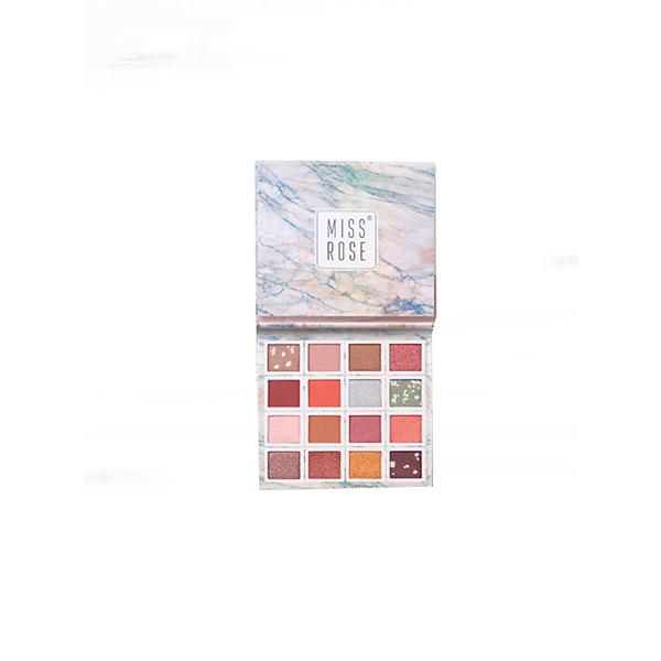 Netmeds | Miss Rose Highly Pigmented 16 Multi - color 3D Eyeshadow Palette 7001 - 011 01 26.15gm