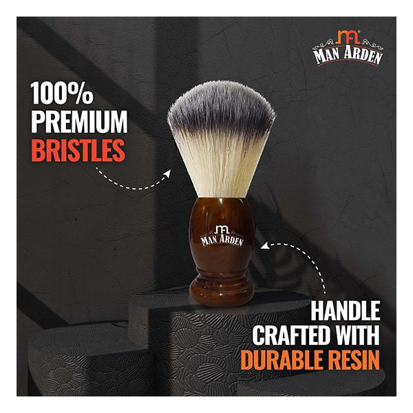 Man Arden Premium Shaving Brush - Uniquely Handcrafted, Exfoliating Action 1's - Shaving Brushes