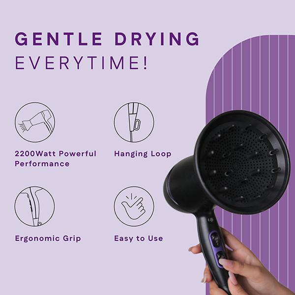 Winston Turbo Hair Dryer for Women and Men with Diffuser and with 3 Heat, 2 Speed and Cool Mode Setting - 2200 Watts 1's - Hair Dryers