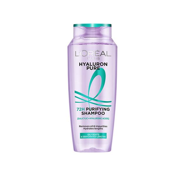 L'Oreal Paris Hyaluron Pure 72H Purifying Shampoo for Fresh Scalp & Hydrated Hair 340 ml - Shampoos