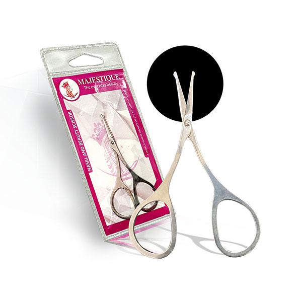Netmeds | Majestique Nasal Beauty Scissor, Rounded- Tip Mini Scissor for Eyebrow, Ear Hair, Face Hair, Nails 1's
