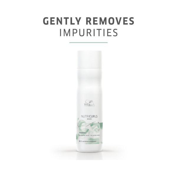 Wella Professionals NUTRICURLS Sulphate Free Shampoo for Waves 250 ml - Shampoos