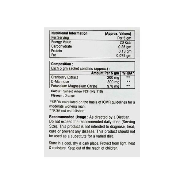 CRANTOP SUGAR FREE Sachet 5g - Urinary Retention-Uri
