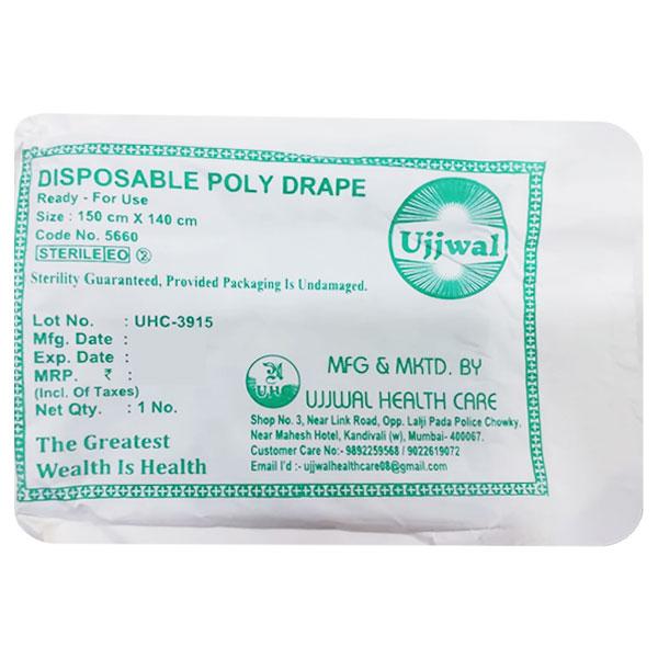 Netmeds | Ujjwal Disposable Poly Drape (150 cm x 140 cm) 1's