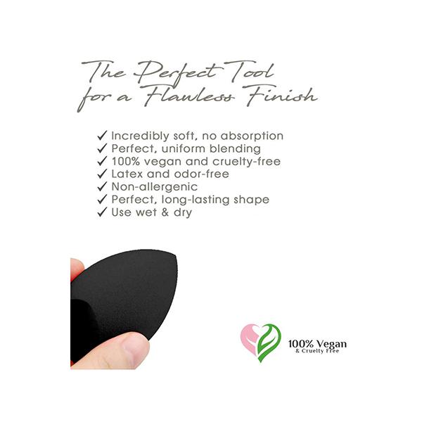 Allure Makeup Blender Sponge - Black 1's - Sponges & Applicators