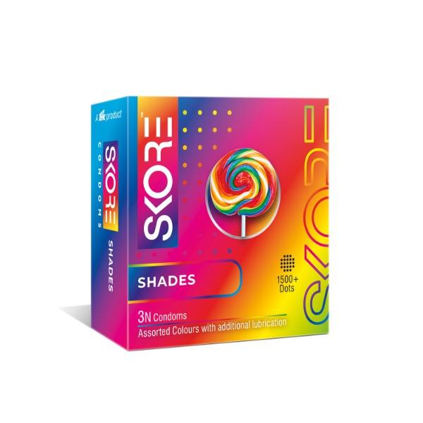 Netmeds | Skore 1500+ Raised Dots Condoms - Shades 3's