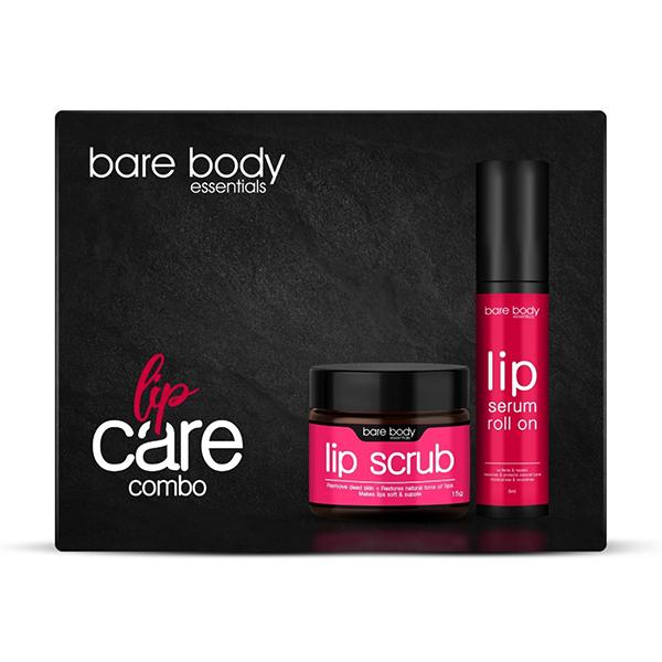 Netmeds | Bare Body Essentials Lip Care Combo - Lip Scrub 15g & Lip Serum 8ml 1's