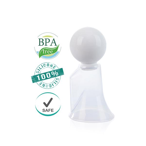 Buddsbuddy Premium Silicone Compact Breast Pump - White - Breast Pump