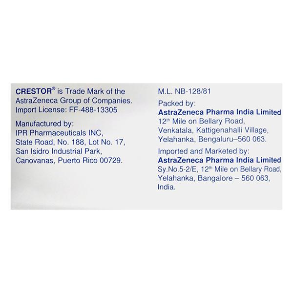 CRESTOR 5 Tablet 15's - High Cholesterol-Dys