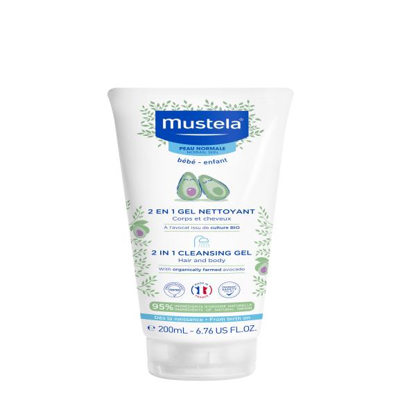 Mustela 2 in 1 Clensing Gel 200 ml
