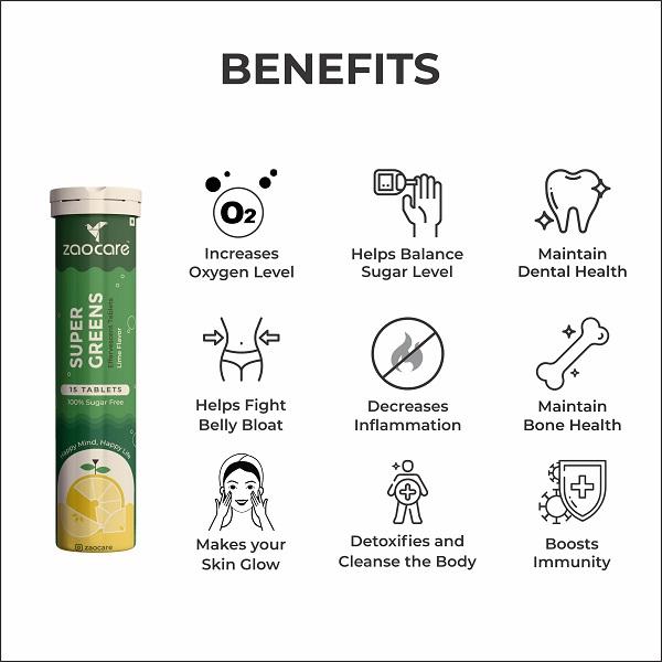 Zaocare Supergreen Tablets 15's - General Health