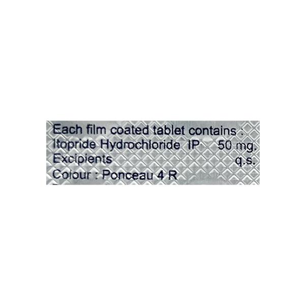 Itodom 50mg Tablet 10'S - Ulcer/Reflux/Flatulence-GIT