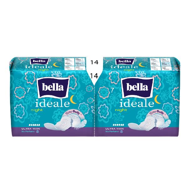 Bella Ideale Stay Softi Night Pads 14's - Ultra thin - Sanitary Napkins