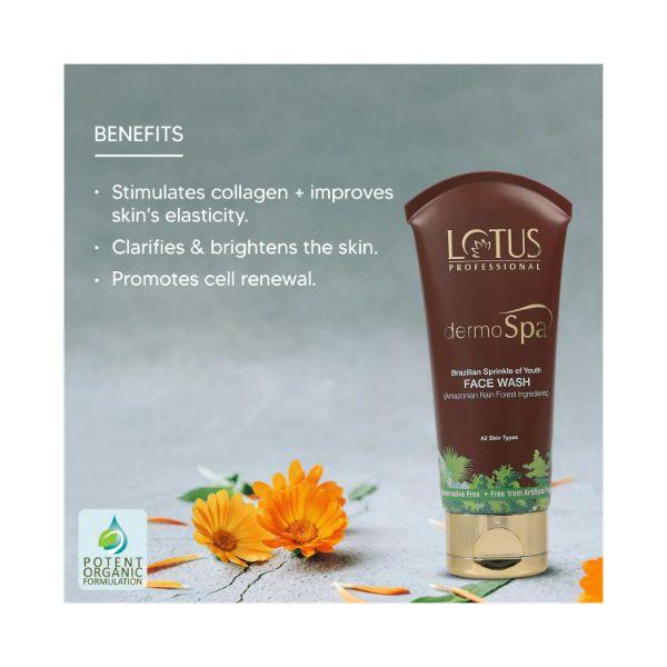 Lotus Professional dermoSpa Brazilian sprinkle of youth face wash 80 gm - Face Wash & Cleansers