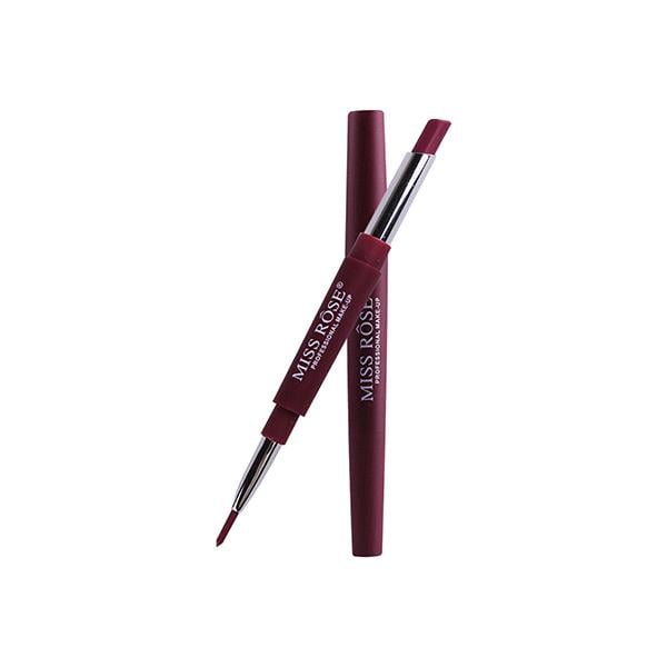 Netmeds | Miss Rose 2 In 1 Creamy Matte Lipstick Plum Lush 7102 - 001M 05 2.1 gm
