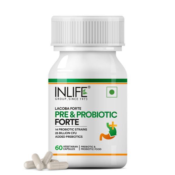 Netmeds | Inlife Pre & Probiotic Forte Veg Capsule 60's